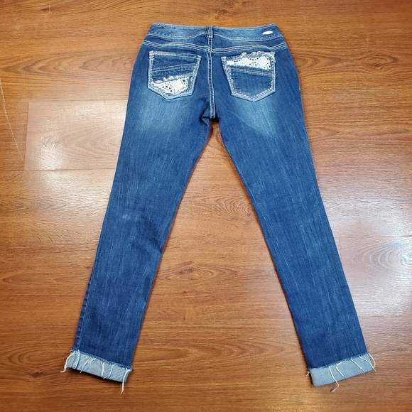 Ariya Jeans Womens Low Rise Curvy Boyfriend Dark W - Picture 2 of 6